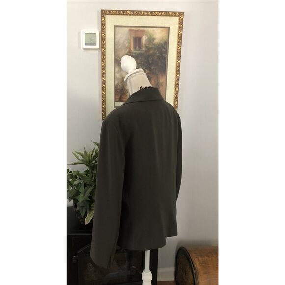 JONES NEW YORK Blazer Jacket Size L/14 Lined Long Sleeve Lapel Notched Collar - Picture 4 of 12